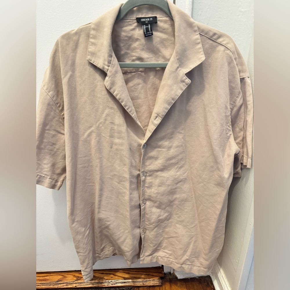 Men’s button up T-shirt